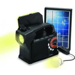 Solar S1177 Solární světelný systém 3x LED žárovka, rádio, USB, Bluetooth  zahradní lampa - Nejlepší Ceny.cz