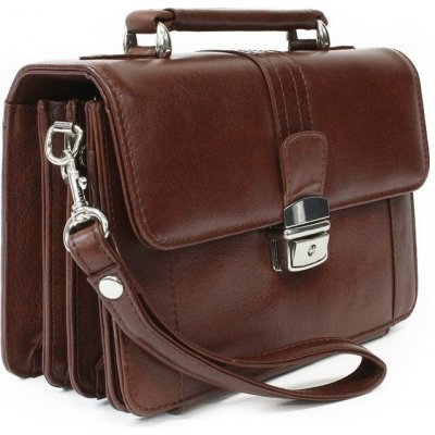 Arwel Pánská kožená etue se sklápěcím registrem a držadlem hnědá – Sleviste.cz