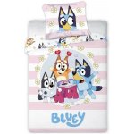 FARO Povlečení do postýlky Bluey kytičky Bavlna, 100 x 135 cm FA-308455 – Sleviste.cz