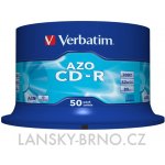 Verbatim CD-R 700MB 52x, Super AZO, spindle, 50ks (43343) – Hledejceny.cz