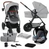 Kočárek Kinderkraft XMOOV 3in1 MINK LIGHT GREY 2022