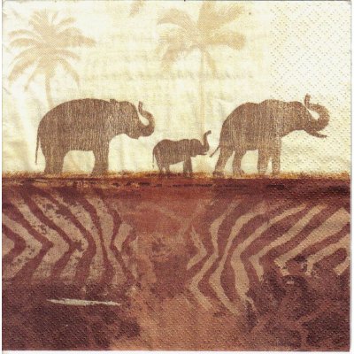 Ubrousek 33x33 cm SLONI – HobbyKompas.cz