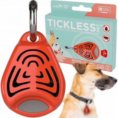 Tickless pet Ultrazvukový odpuzovač klíšťat a blech pro psy barvy orange 1 kus – Hledejceny.cz