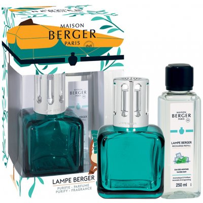 Maison Berger Paris Dárková sada katalytická lampa Glacon zelená + náplň Mátová voda 250 ml – Zboží Dáma