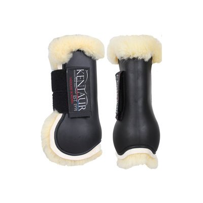 Kentaur Přední chrániče Profi Jump s beránkem hnědé – Sleviste.cz