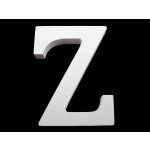 Dřevěná dekorace písmena abecedy - "Z" bílá sněžná – Hledejceny.cz
