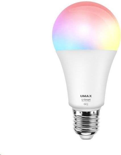 UB903 LED žárovka Umax U-Smart, 800 lm, 8 W, Wi-Fi, RGB, E27, bílá od 349  Kč - Heureka.cz