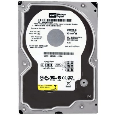 WD Caviar SE 250GB, 3,5", 8MB, 7200rpm, WD2500JB