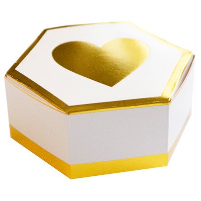 Svatební krabičky papírové 8 ks Amscan – Zboží Mobilmania