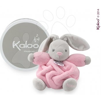 Kaloo plyšový zajíček s hudbou PLUME-P'TIT LAPIN ROSE MUSICAL ružová 18 cm