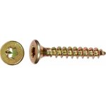 Uni vrut se zápustnou hlavou TX10 plný závit žlutě pozink. 3x16 mm, 100 ks – Hledejceny.cz