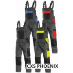 Canis CXS Phoenix CRONOS Pracovní kalhoty s laclem šedo-černá