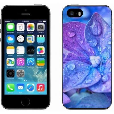 Pouzdro Gelové mmCase iPhone SE 2016 - fialové květ – Zboží Mobilmania