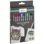 Fixy na textil oboustranné 12 barev – Zboží Dáma