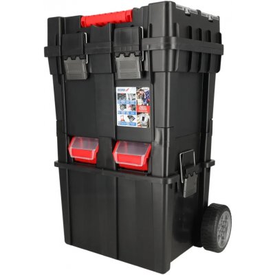DEDRA na kolečkách se 4 ergoboxy, 495*360*710mm, organizéry ve víku, N0200 – Hledejceny.cz