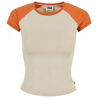 Ladies Organic Stretch Short Retro Baseball Tee softseagrass/vintageorange – Zboží Mobilmania