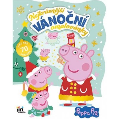 Nejkrásnější vánoční omalovánky se samolepkami Prasátko Peppa – Zboží Mobilmania