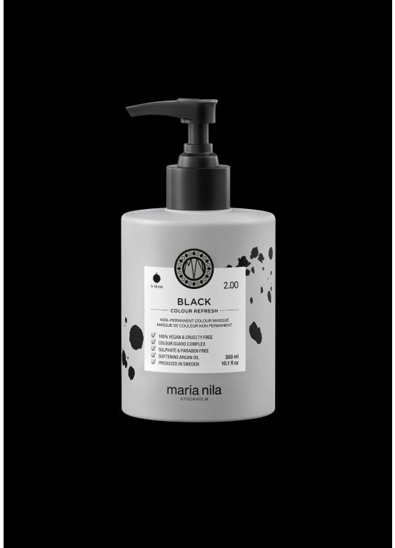 Maria Nila Colour Refresh Black 2.00 maska s barevnými pigmenty 300 ml