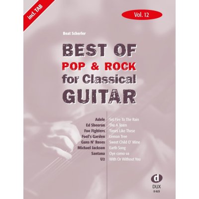 Best Of Pop & Rock for Classical Guitar 12