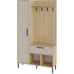 Marckeric Heidy předsíňová sestava béžová přírodní bílá – Zboží Mobilmania