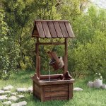 Zahradní fontána s čerpadlem studna 57x50x112 cm masivní jedle – Zboží Dáma