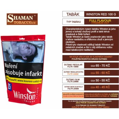 WINSTON red cigaretový tabák 1000g – Zboží Mobilmania