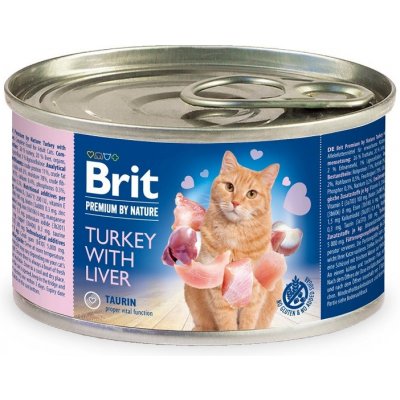 Brit Premium by Nature Cat Turkey with Liver 24 x 0,2 kg