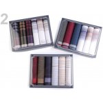 Pánský kapesník/dárková kazeta barva 2 mix náhodných variant tmavá – Sleviste.cz