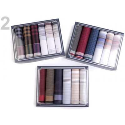 Pánský kapesník/dárková kazeta barva 2 mix náhodných variant tmavá – Sleviste.cz