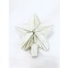 Irisa Vánoční špice skleněná HVĚZDA bílá velikost 15 cm Velikost: 15 cm Balení: 1ks Barva: bílá