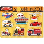 Melissa & Doug puzzle s úchyty a zvukem dopravní prostředky – Zboží Mobilmania