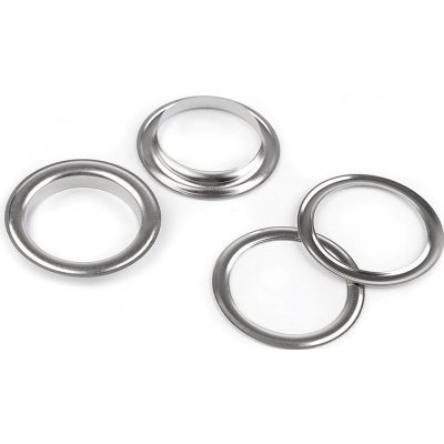 Průchodky s podložkou vnitřní Ø35 mm / vnější Ø48 mm Varianta: 1 nikl, Balení: 10 pár – Zbozi.Blesk.cz