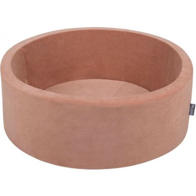 Divio Dětský suchý bazének Velvet 90 x 30 světle hnědý – Hledejceny.cz