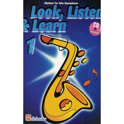 LOOK, LISTEN & LEARN 1 + Audio Online method for alto sax altový saxofon – Zboží Mobilmania