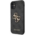 Pouzdro Guess PU 4G Metal Logo iPhone 11 šedé – Sleviste.cz