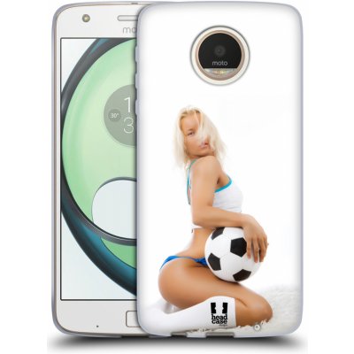 Pouzdro HEAD CASE Lenovo Moto Z Play vzor Fotbalové modelky BLONDÝNKA – Zboží Mobilmania