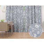 Biante Dekorační závěs PM-046 Zámecké květy na světle šedém 145x190 cm – Hledejceny.cz