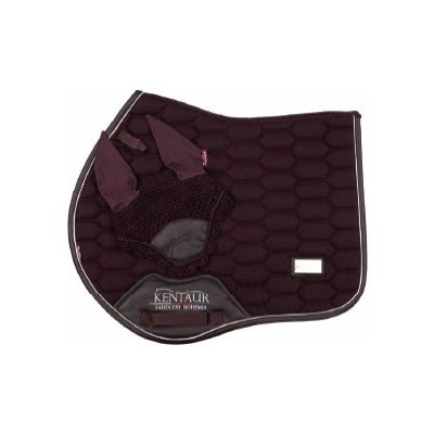 JQ Podsedlová dečka lem koženka a náušníky vínová – Hledejceny.cz