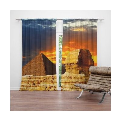 Sablio Závěs Pyramidy: 2ks 140x250cm – Hledejceny.cz