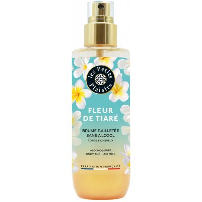 Les Petits Plaisirs Fleur de Tiaré Mlha se třpytkami na tělo a vlasy, 200 ml – Hledejceny.cz