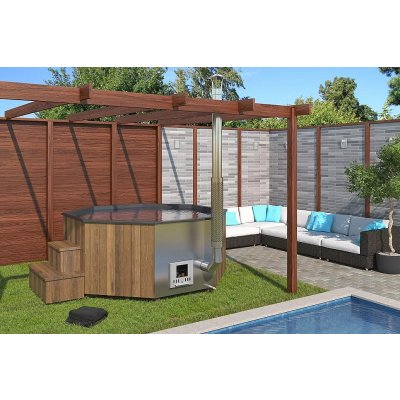 Deokork Dřevěná káď Hot tub DELUXE 240 XXL – HobbyKompas.cz