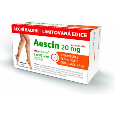 Galmed Aescin 20 mg 2 x 90 tablet – Hledejceny.cz