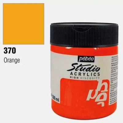 Pébéo Studio Acrylics 500 ml 370 fluorescent orange – Hledejceny.cz
