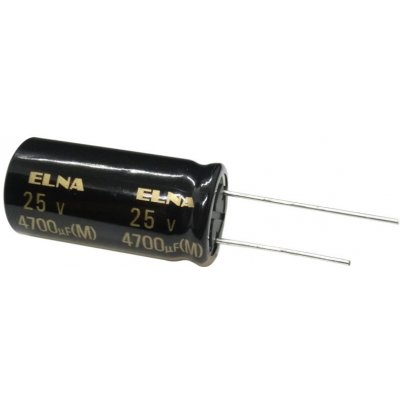 ELNA 25v 4700µF elektrolytický kondenzátor