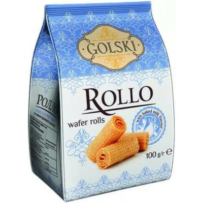 Golski wafer rolls rollo baked milk 100 g – Zboží Dáma