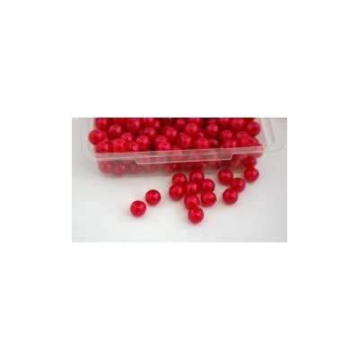 Korálky perličky - tm.červené 8mm - 144ks – Zboží Mobilmania