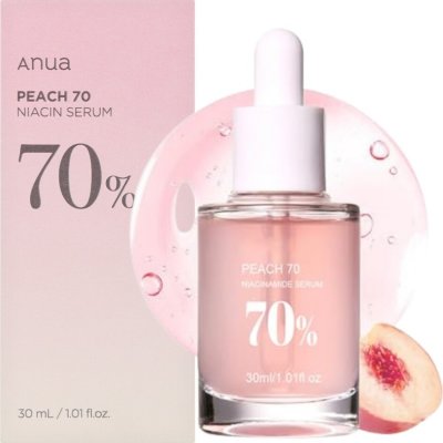 Anua Peach 70% Niacinamide serum vegan rozjasňující pleťové sérum 10 ml – Zboží Dáma