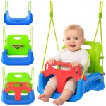 Kruzzel Dětská houpačka 3 v 1 zelenomodrá – Zboží Mobilmania