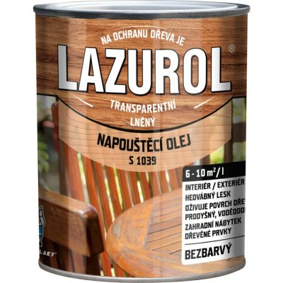 Barvy a laky Hostivař Lazurol napouštěcí olej S1039 0,75 l – Zbozi.Blesk.cz