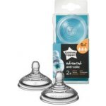 Tommee Tippee savička C2N AntiColic rychlý průtok transparent 2 ks – Zboží Dáma